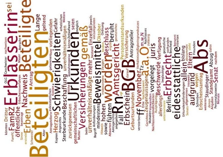 Eidesstattliche Versicherung als Erbnachweis