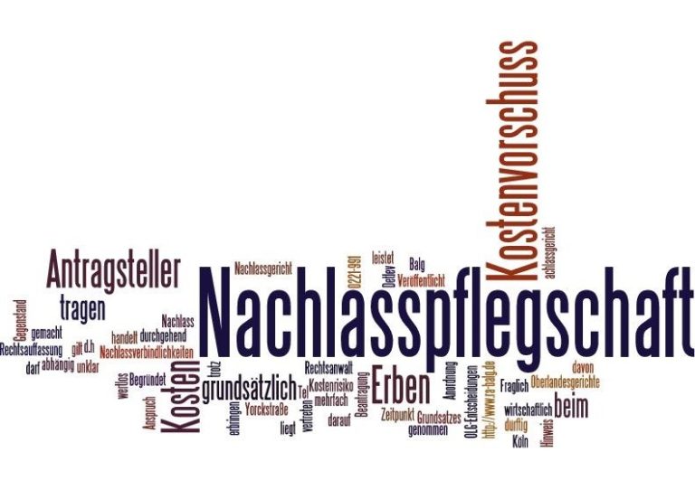 Kostenvorschuss für die Nachlasspflegschaft