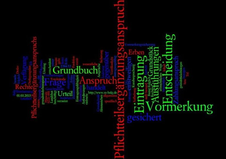 Sicherung des Pflichtteilsergänzungsanspruchs