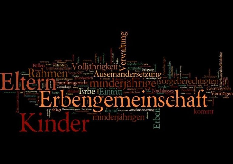 Erbengemeinschaft minderjähriger Erbe
