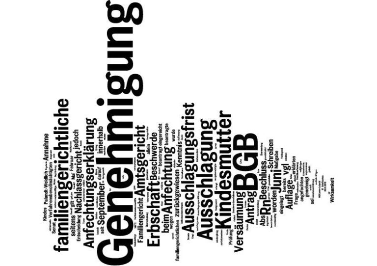 Erbschaft Ausschlagung Genehmigung