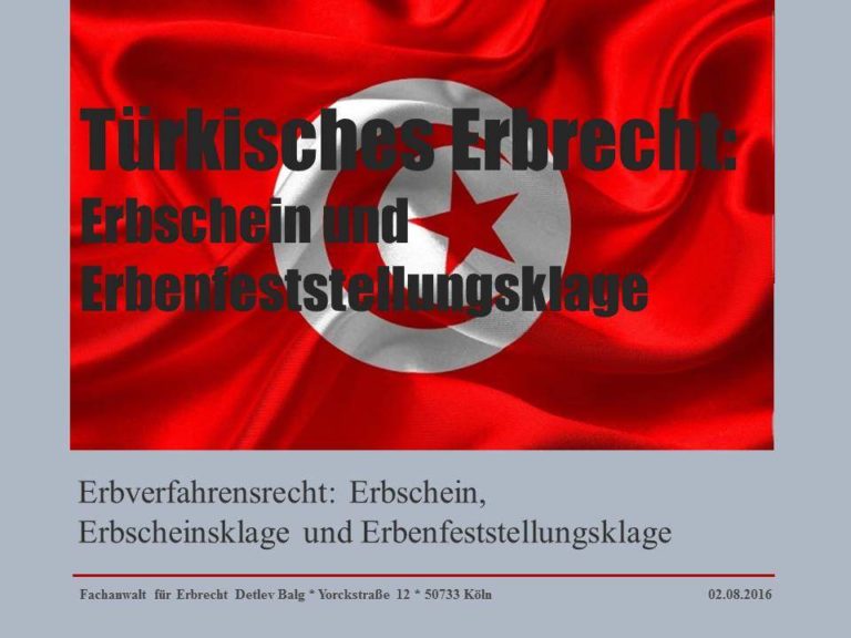 Erbverfahrensrecht: Erbschein, Erbscheinsklage und Erbenfeststellungsklage