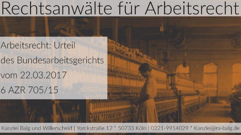 Arbeitsrecht: Kündigungsfrist Probezeit Arbeitsvertrag | Keine verkürzte Kündigungsfrist in der Probezeit bei unklar formuliertem Arbeitsvertrag | Urteil des Bundesarbeitsgerichts vom 22.11.2016 12 Sa 2416 - Rechtsanwälte Balg und Willerscheid - Köln Nippes
