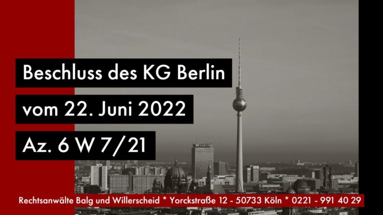 Nottestament - Todeszeitpunkt - Notarerreichbarkeit | Zur Unwirksamkeit eines Nottestamentes - KG Berlin Beschluss vom 22.06.2022 Az_ 6 W 7/21 Rechtsanwalt und Fachanwalt für Erbrecht Detlev Balg Köln