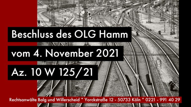 Erbschaftsteuer und Anfechtung der Erbschaftsannahme - OLG Hamm vom 04.11.2021 - 10 W 125/21 | Rechtsanwalt und Fachanwalt für Erbrecht Detlev Balg - Köln