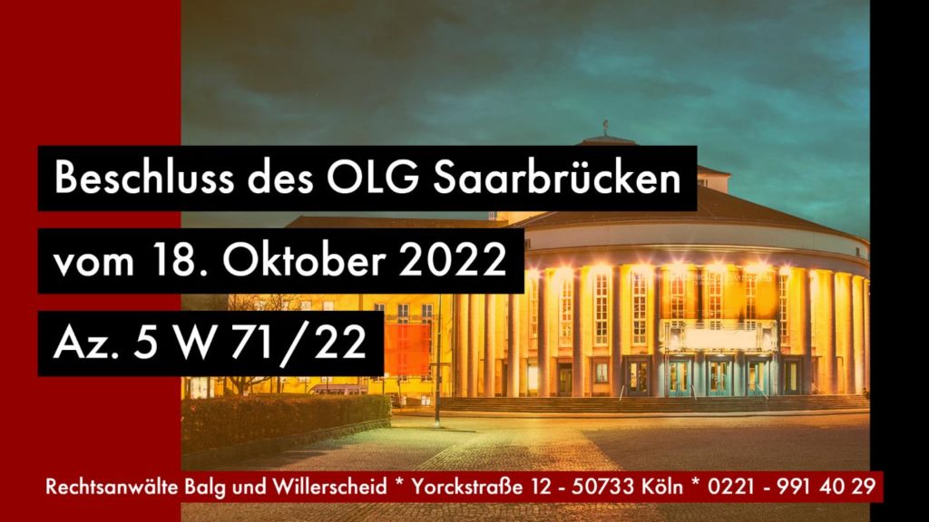 Testamentsvollstrecker Klage Spezialkammer | Zuständigkeit der Spezialkammer für Erbsachen auch für Entscheidungen in erbrechtlichen Nebenverfahren | Saarländisches OLG - Beschluss vom 18.10.2022 - 5 W 71/2